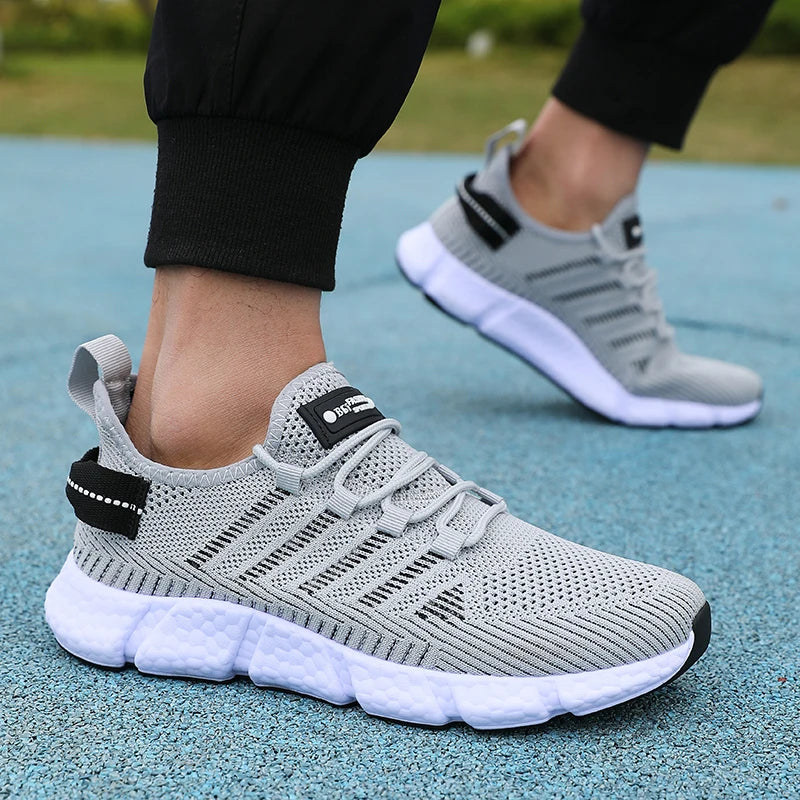 Men’s Lightweight Breathable Running Shoes – Soft Sole Casual Sports Sneakers