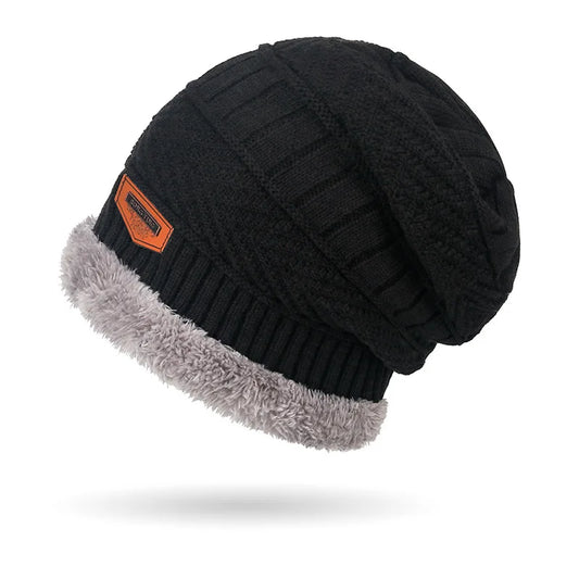 Winter Beanie, Scarf & Touchscreen Gloves Set – Warm Knit Skull Cap for Men & Women