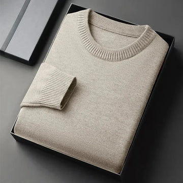 Men’s Classic Crewneck Knit Sweater – Lightweight, Soft & Casual Pullover
