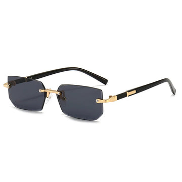 Men’s Minimalist Rimless Sunglasses – Lightweight, Modern & UV Protected
