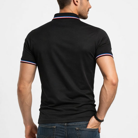 Men’s Summer Polo Shirt Breathable Comfort + Free Sunglasses